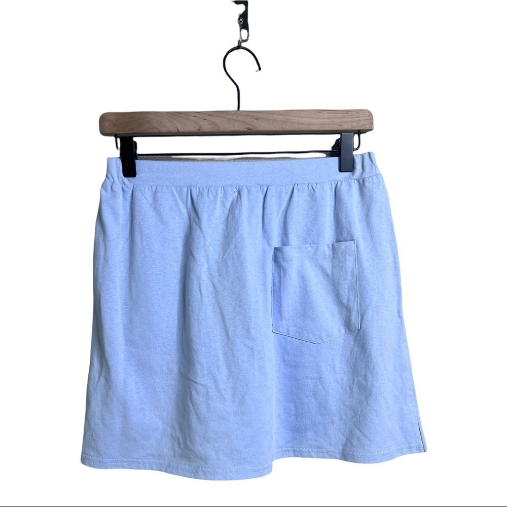 Le Lis Ultra Mini Knit Baby Blue Back Pocket Pull On Skirt Small SS6597 - Picture 2 of 11